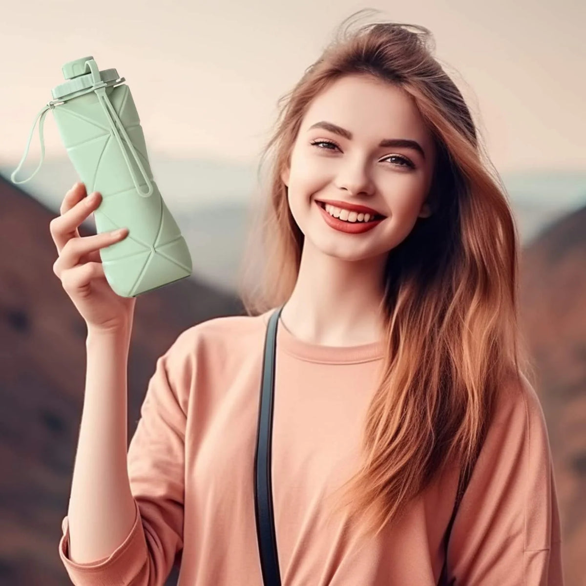 Collapsible Silicone Water Bottle ‚ Bpa-Free