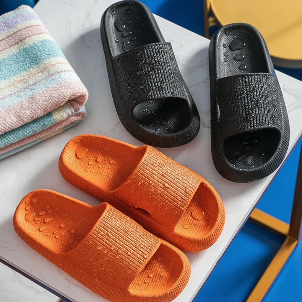 Cozy Pillow Slides Anti-Slip Sandals Ultra Soft Slippers Cloud Home Outdoor Shoe