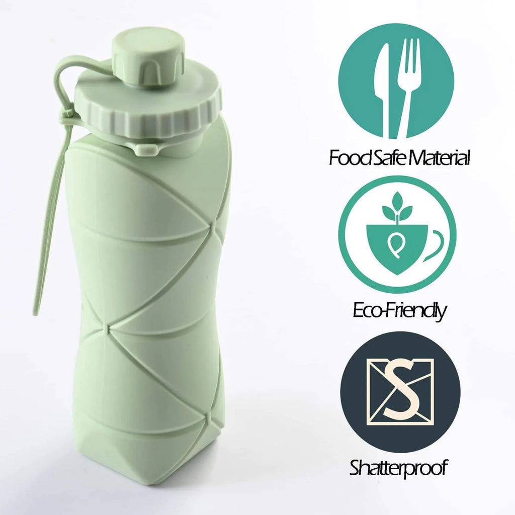 Collapsible Silicone Water Bottle ‚ Bpa-Free