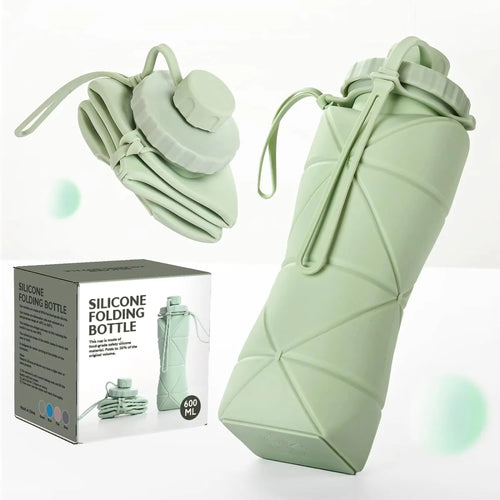 Collapsible Silicone Water Bottle ‚ Bpa-Free